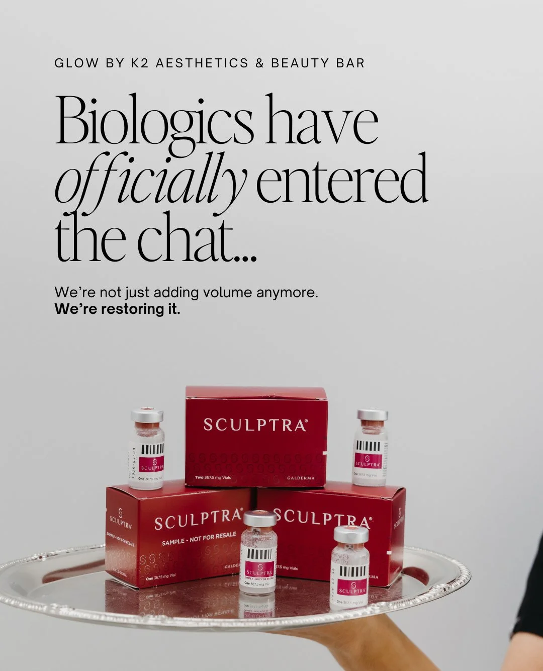 If you&rsquo;re scared of looking "overdone", you&rsquo;re going to love biologics. 😍⁠
⁠
They use natural, bioactive ingredients that tell your skin to heal, rebuild, and glow from the inside out. Our clients love them because the results 