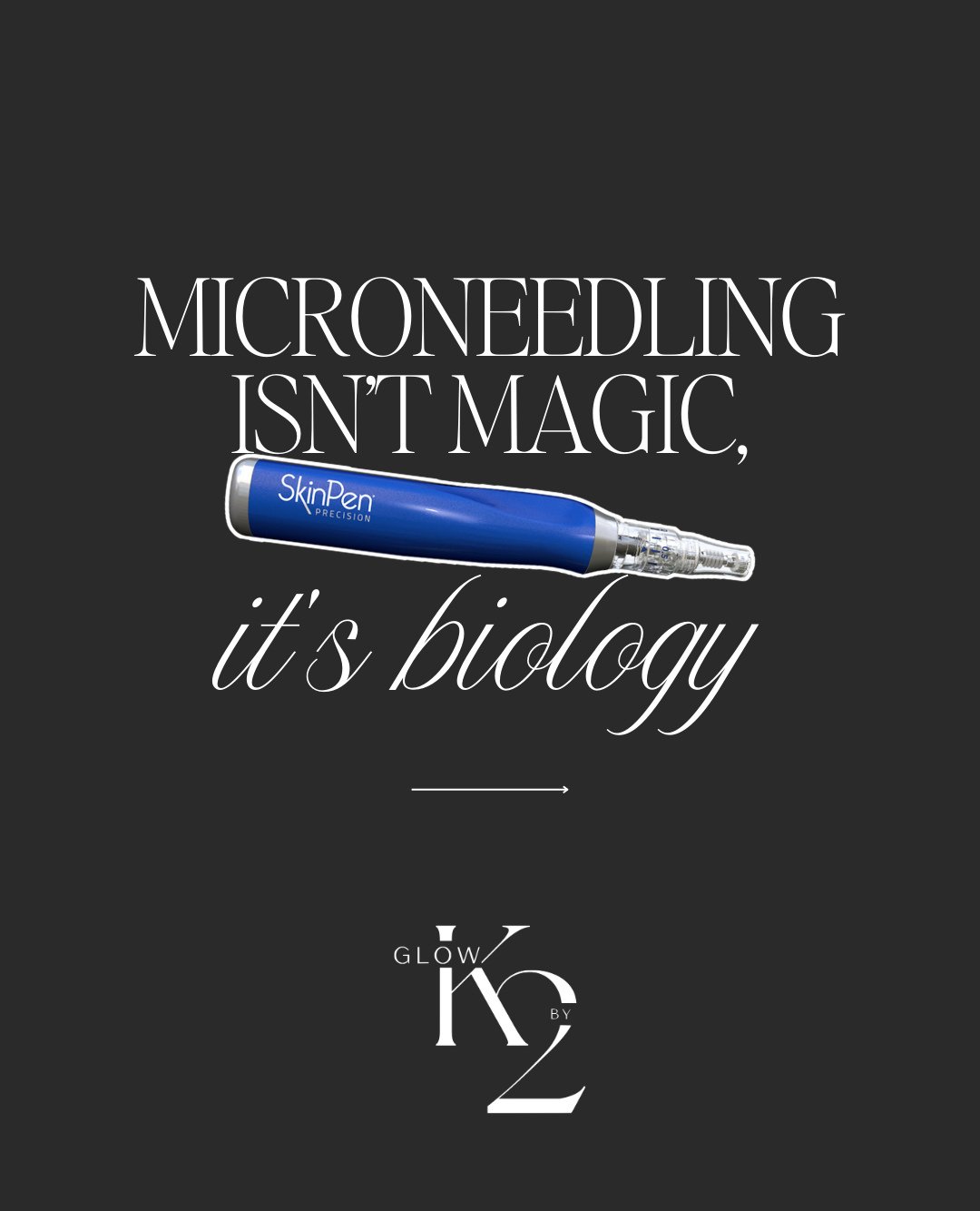 Microneedling is one of the smartest things you can do for your skin. ☝️ ⁠
⁠
It creates tiny, controlled micro-injuries that tell your body, &ldquo;Hey, repair this!&rdquo; The results aren&rsquo;t instant and that&rsquo;s the point. They build slowl