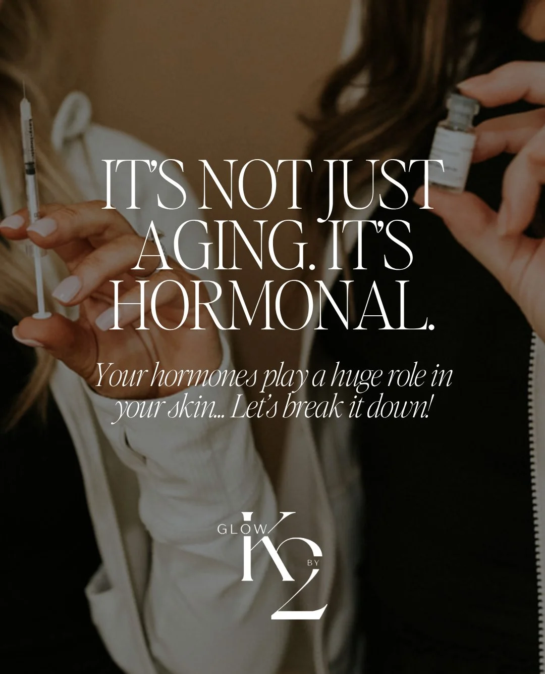 It's not just aging... It's hormonal! 🤯⁠
⁠
We see this all the time with clients... Your skin suddenly changes, and your routine just stops working. It&rsquo;s frustrating, but a lot of the time, it&rsquo;s internal and connected to your hormones, s