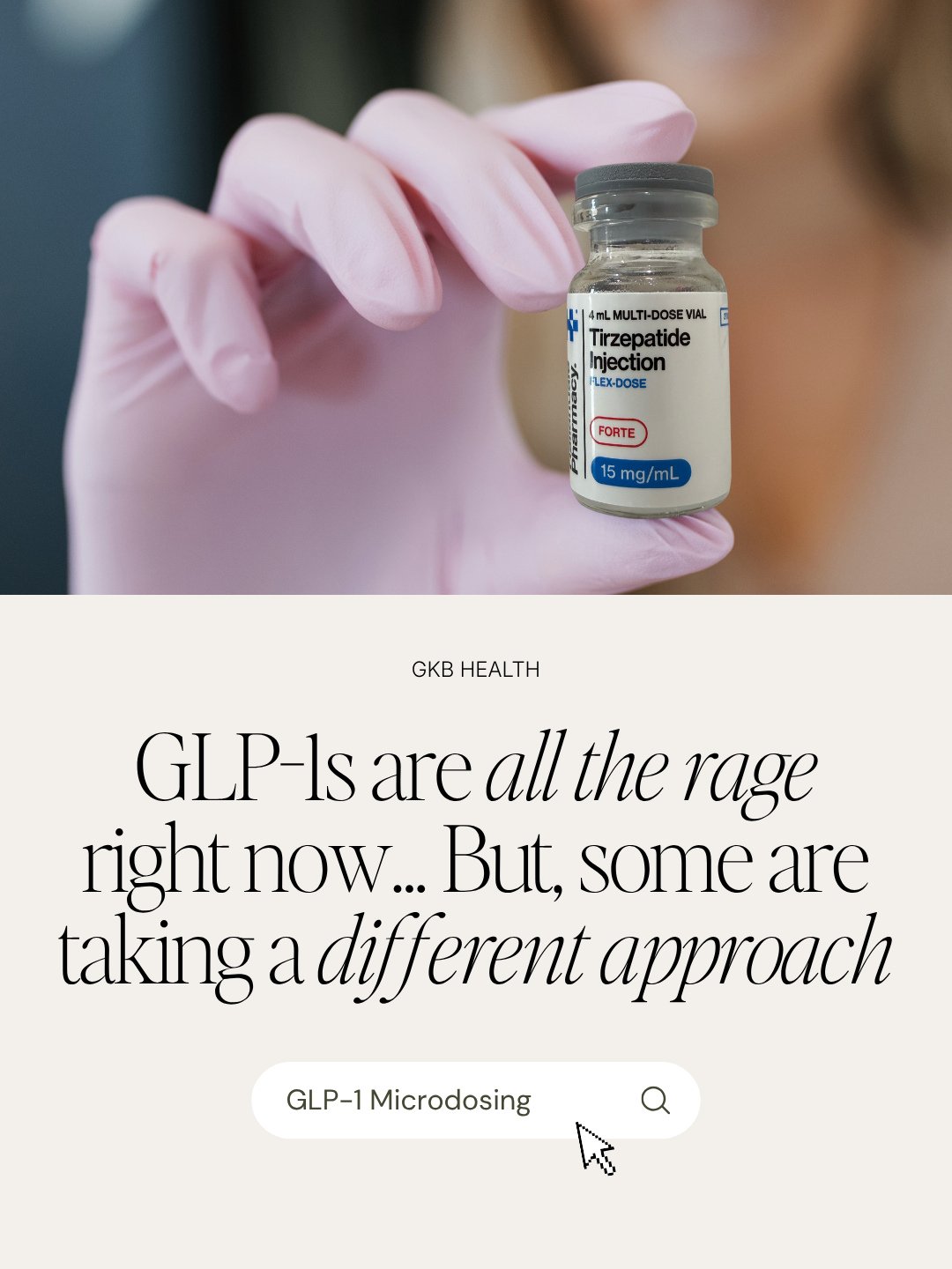 GLP-1s aren't just for weight loss. ✨⁠
⁠
Microdosing GLP-1s is becoming increasingly popular for those looking to support their overall health and wellness, not just the number on the scale.⁠
⁠
At lower, personalized doses, GLP-1 therapy may help sup