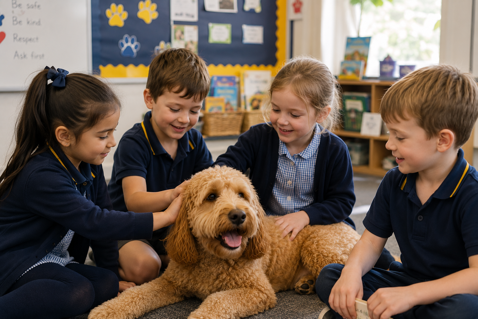 Dog safety education incursion for preschools and early learning centres.