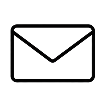 Outline of a envelope icon