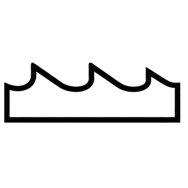 Outline of a sawmill blade.