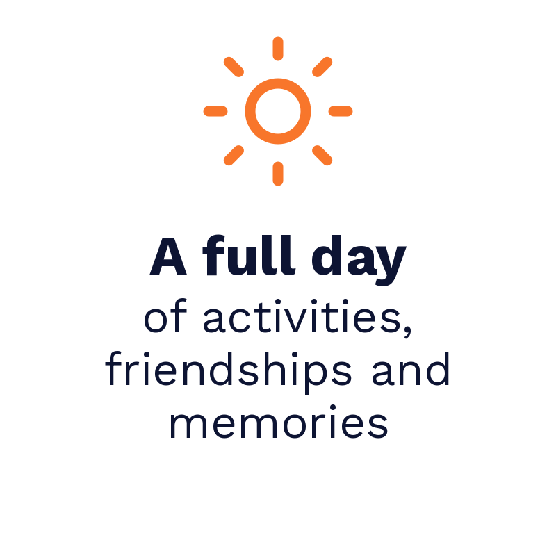 A full day of activities, friendships and memories