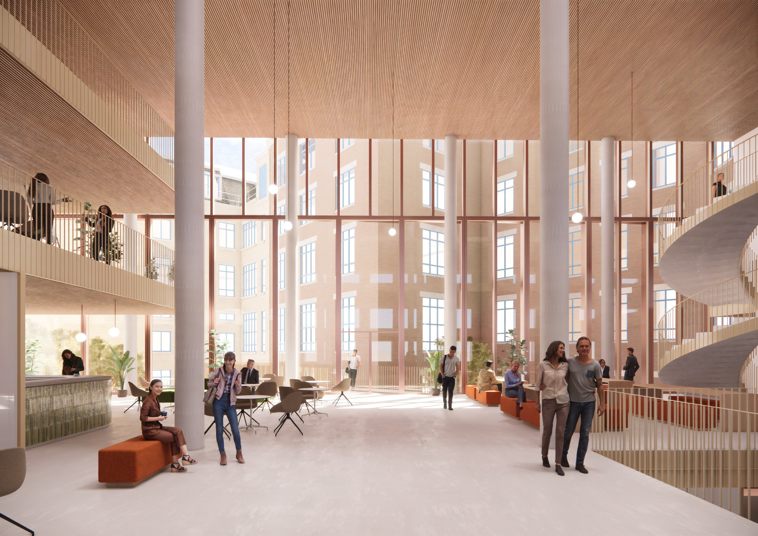 View through to the Old Building