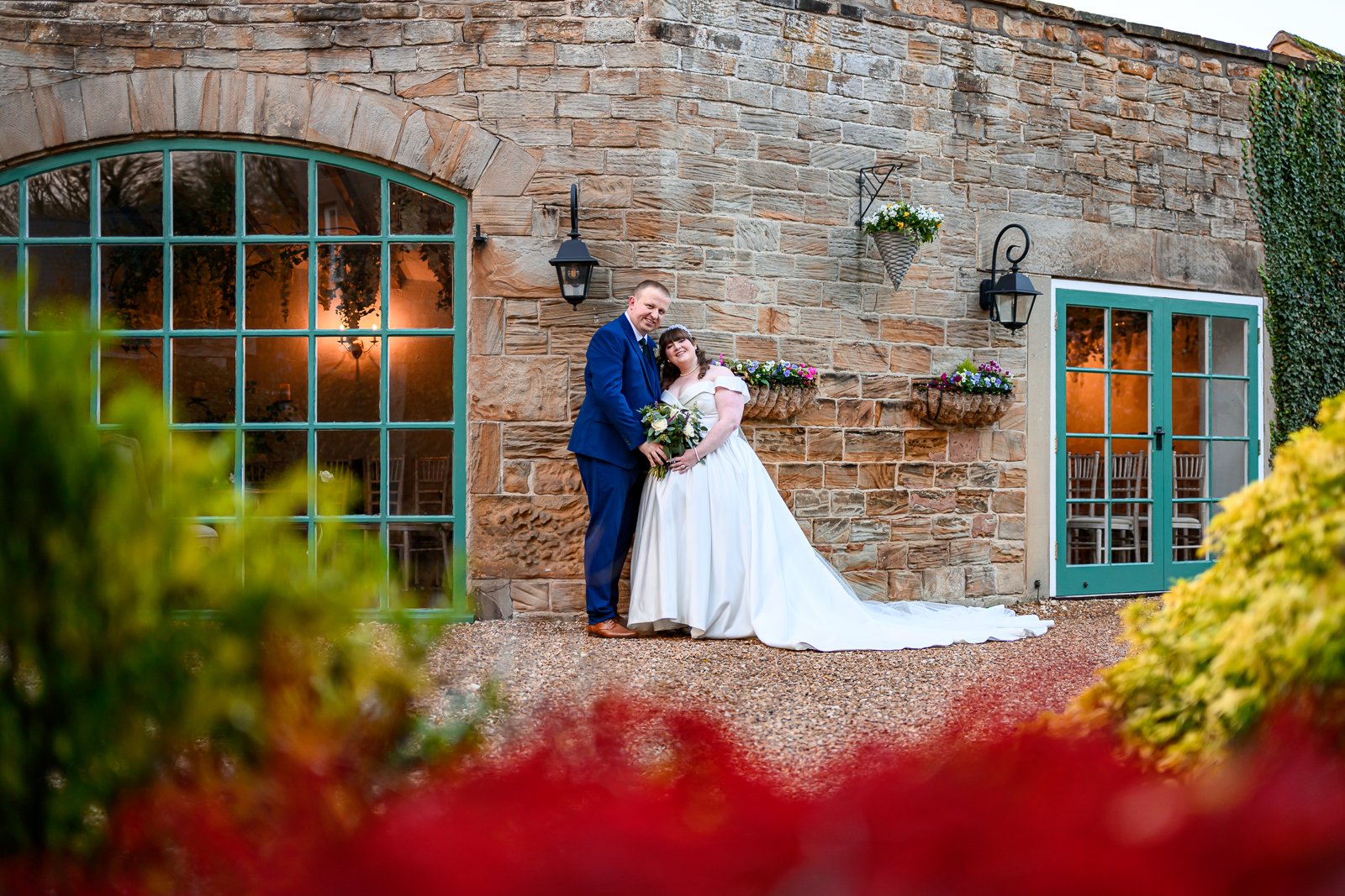 bride-and-groom-at-dunston-hall-chesterfield-wedding-day