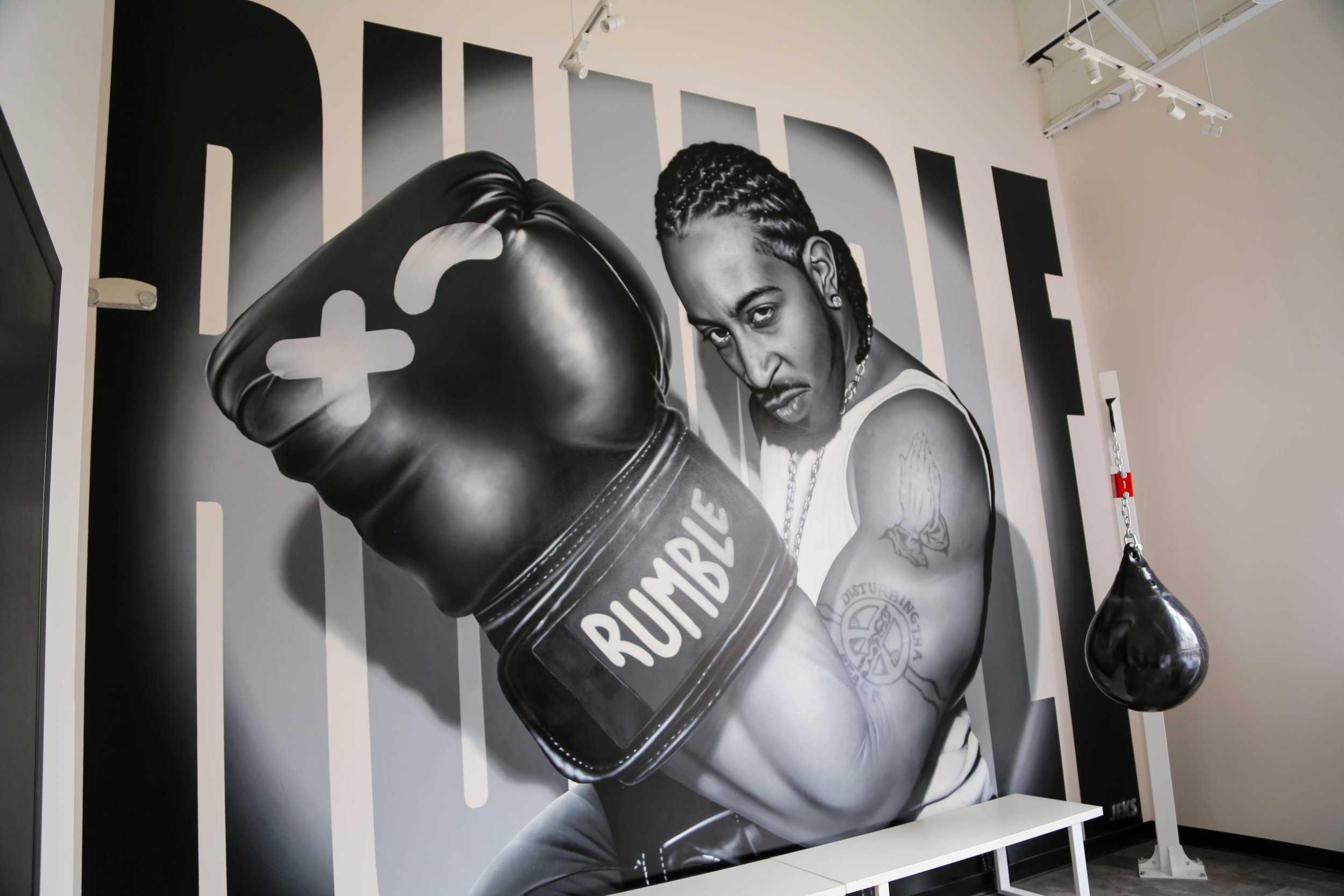 Rumble Boxing, Atlanta Custom Mural Installation — ABV - CREATIVE AGENCY +  ART GALLERY