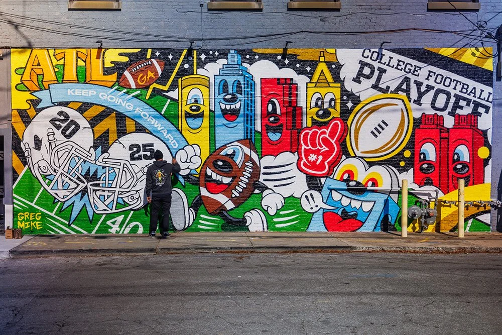  GREG MIKE x College Football Playoff Mural 