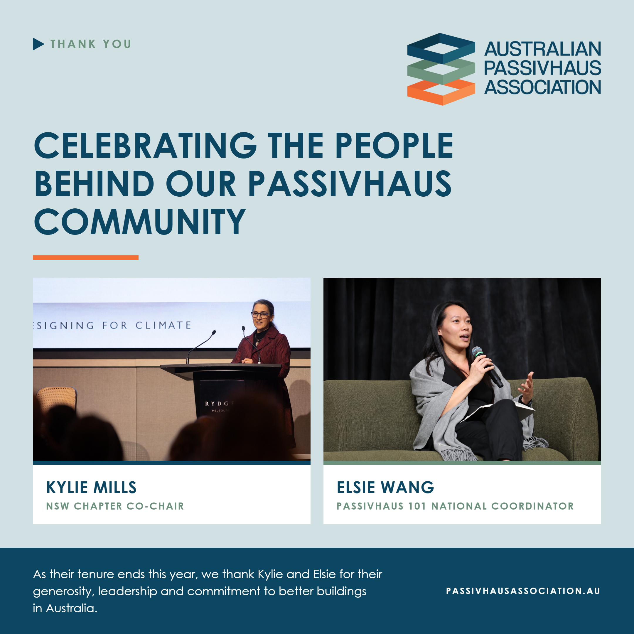 Passing the Baton: Celebrating Elsie Wang and Kylie Mills