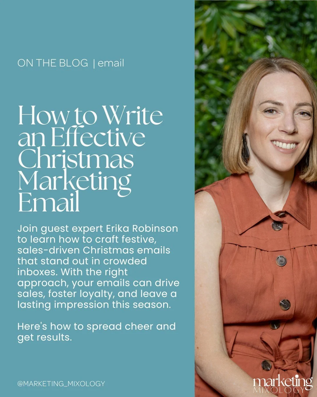 Christmas is the perfect time to connect with your audience, spread festive cheer, and drive sales.  But how do you make your email stand out in an inbox full of festive cheer?
From catchy subject lines to magical CTAs, Erika Robinson from @constant