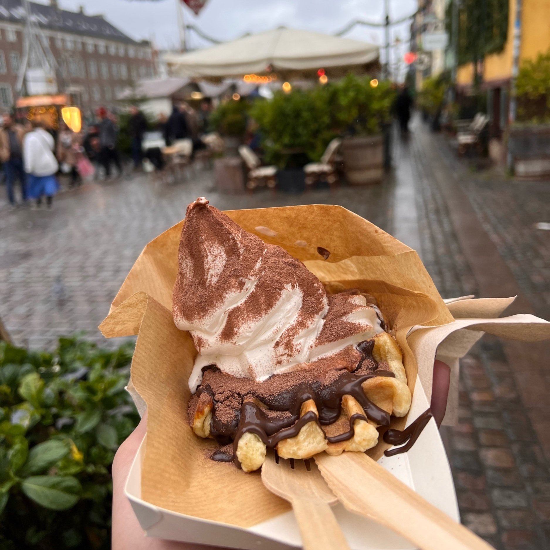 Ice Cream on a Waffle