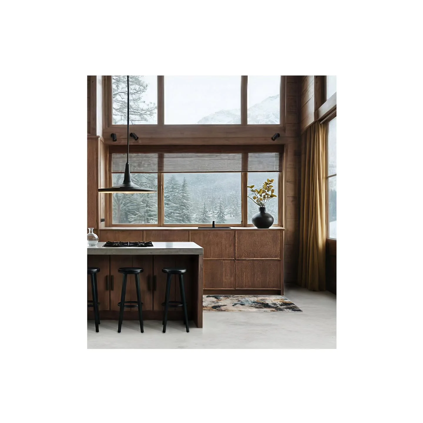 When mixing an old chalet with a contemporary kitchen... Yes, it works! 😜

#chalet #cuisinecontemporaine #interieurbois #hautesavoie