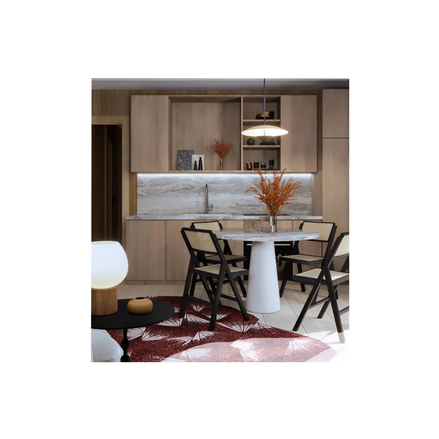 New project in Ch&acirc;tel! Taking apart a typical 70's apartment for a fresh start. Implementing a contemporary kitchen in a very small space. Done! ✨

#architectedinterieurhautesavoie #contemporarykitchen #colorfulrug #70s