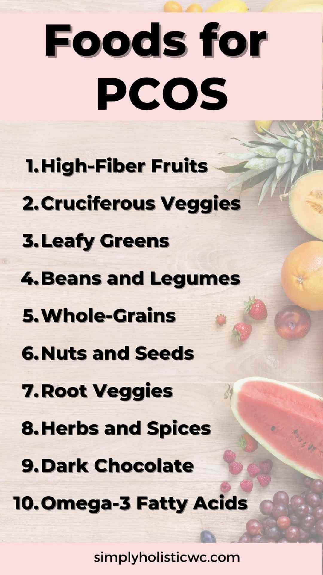 PCOS Diet 15 Foods To Eat And 7 Foods To Avoid Simply Holistic Wellness pinterest