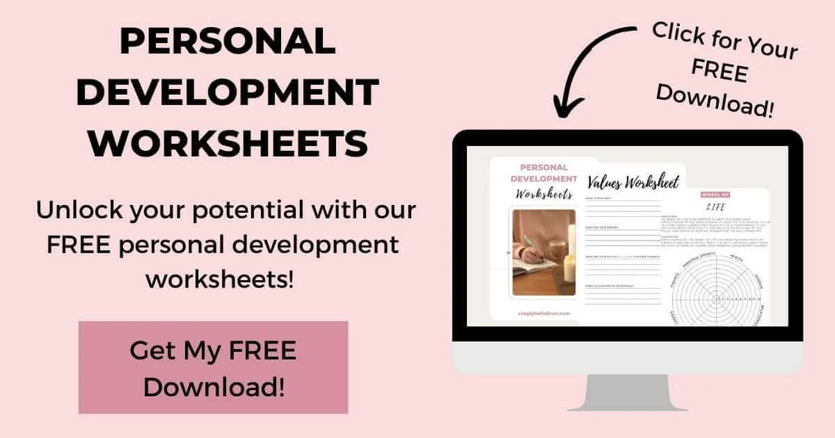 Personal Development Worksheets | Free Printable! — Simply Holistic ...