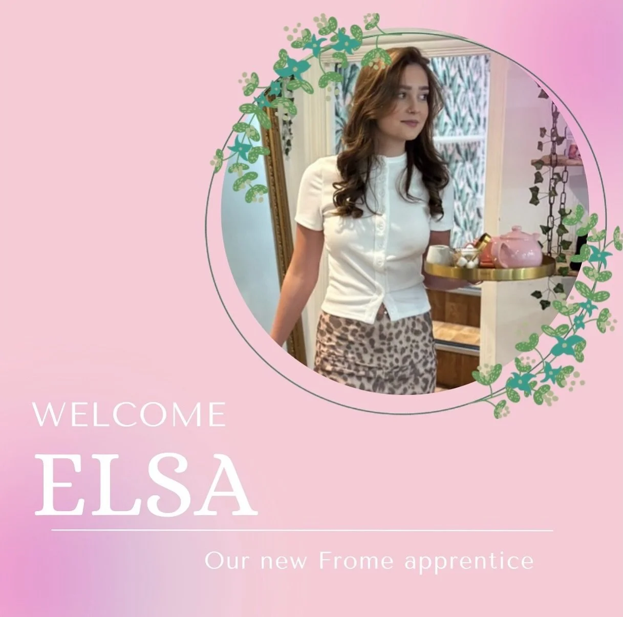 ✨WELCOME ELSA✨ 

New talent incoming! 🎉 

Say hello to our amazing new hairdressing apprentice &mdash; ready to learn, create, and bring all the good vibes. 💕✂️ 

Please give Elsa a follow on her first hair account! ✨

#SalonTeam #NewApprentice #Fu