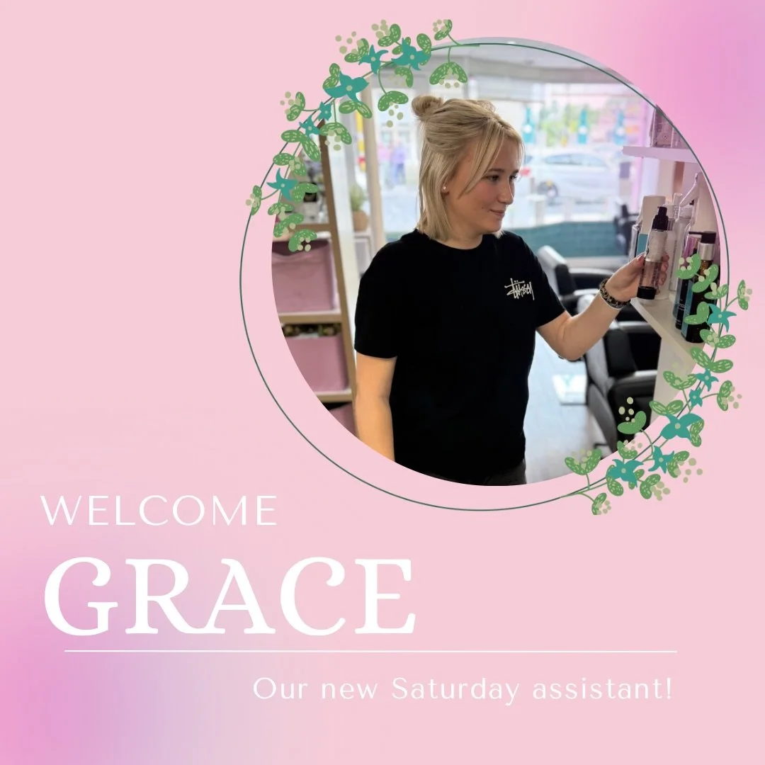 ✨ WELCOME GRACE✨ 

Please join us in giving a huge warm welcome to Grace to the team ✨💛

Grace is close to qualifying and will now be with us every Saturday, alternating between our Frome and Warminster salons. She&rsquo;ll also be available for sty
