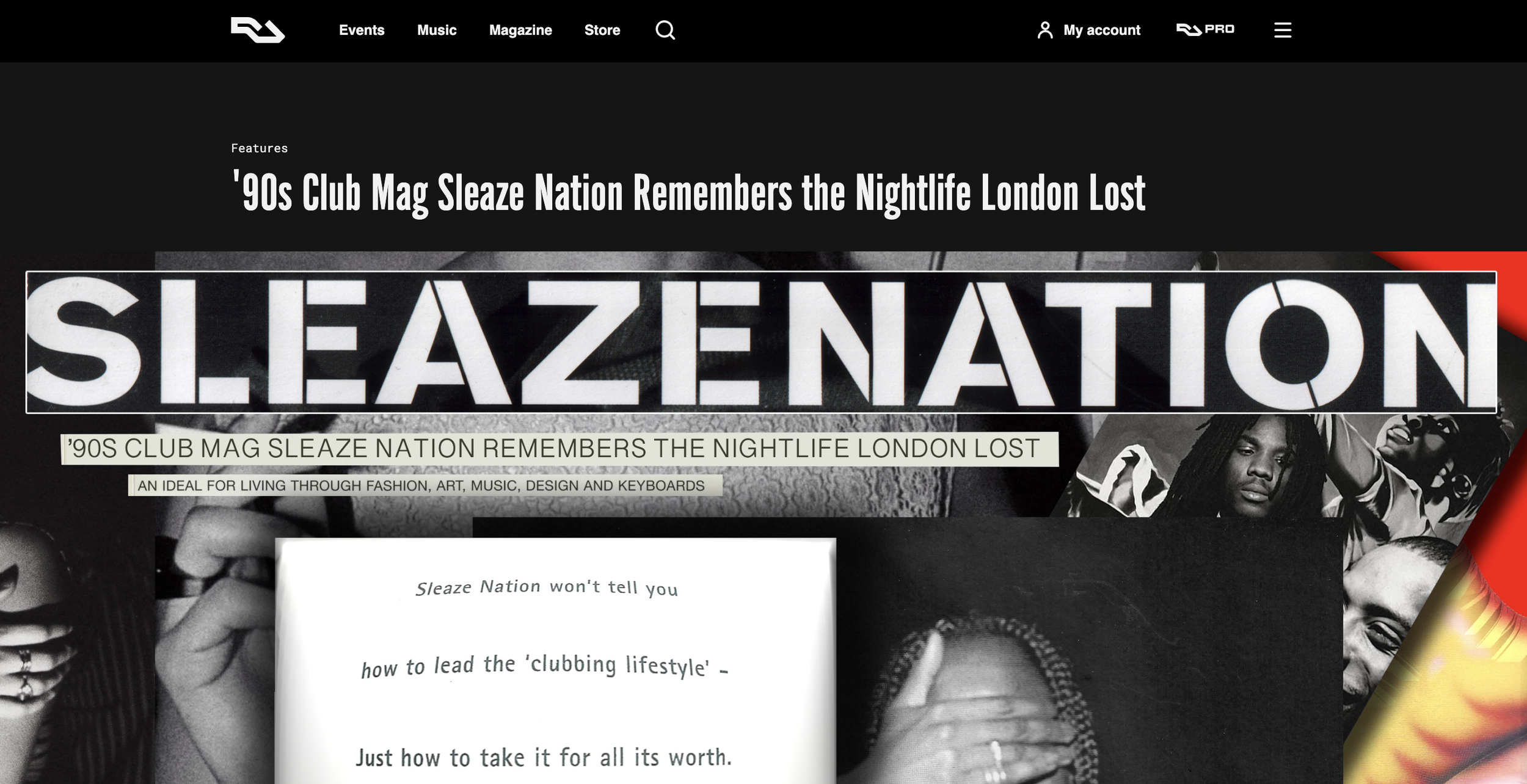 RA Sleaze Nation feature