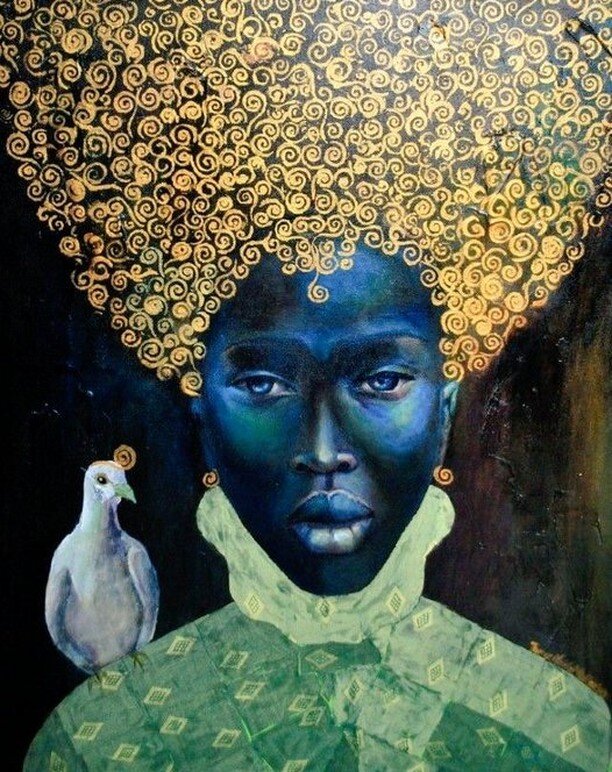 The Black Queen (2010) by Jamaican-born painter Tamara Natalie Madden Bring on the Republic