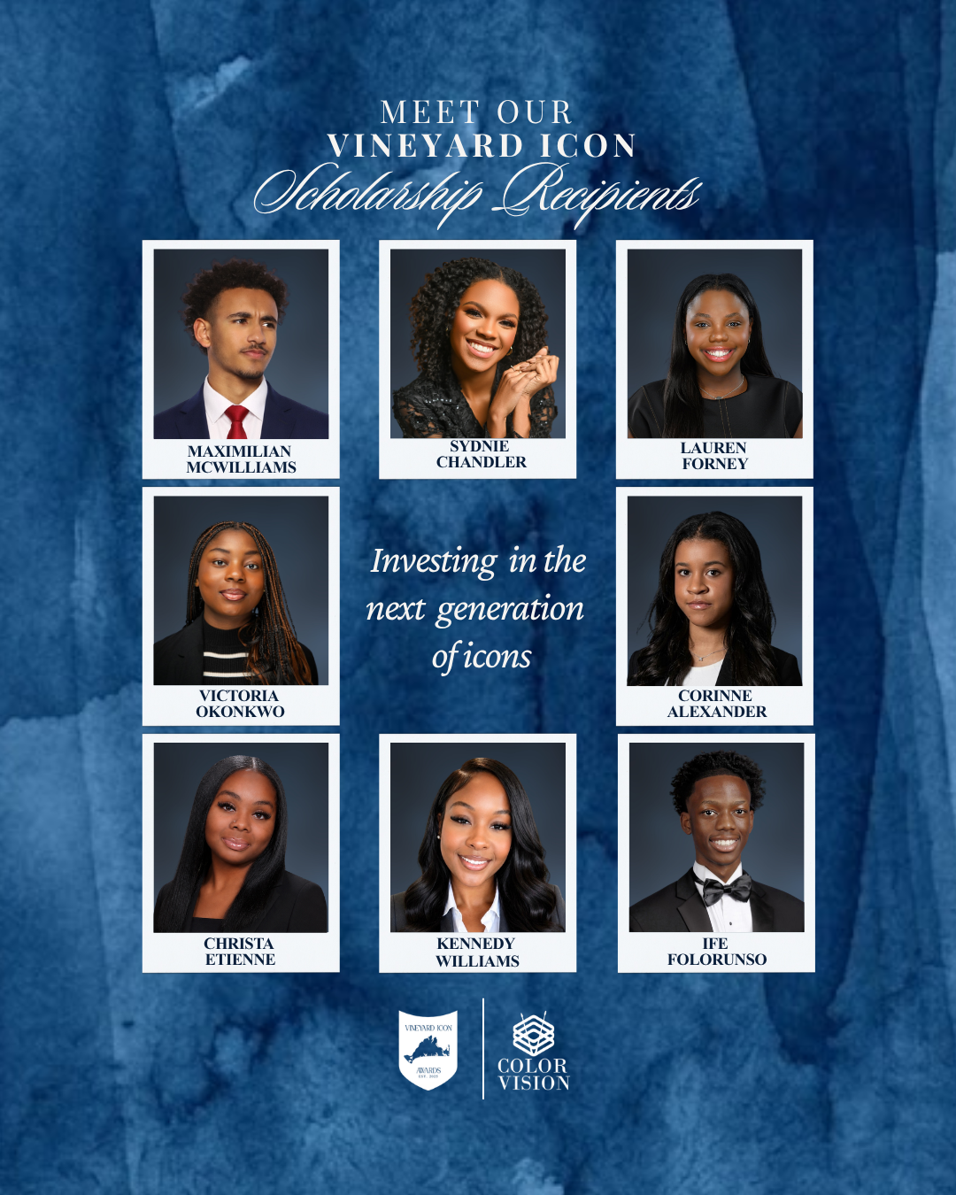 Vineyard Icon and Color Vision Creates Foundation Celebrate the Next Generation of Icons Through Scholarship Partnership