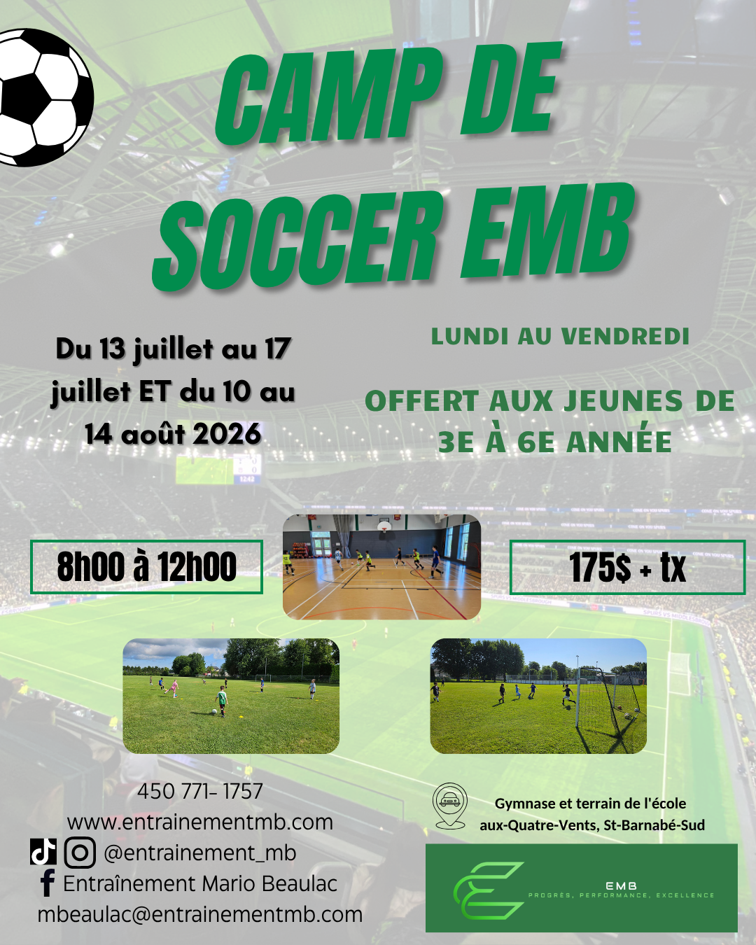 Camp de soccer 2026