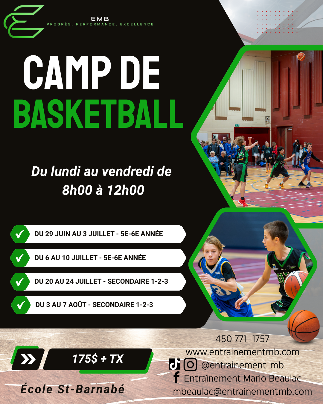 Camp de basketball 2026