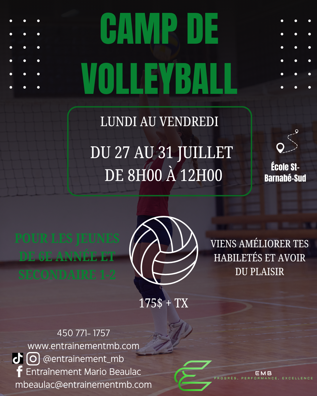 Camp de volleyball 2026