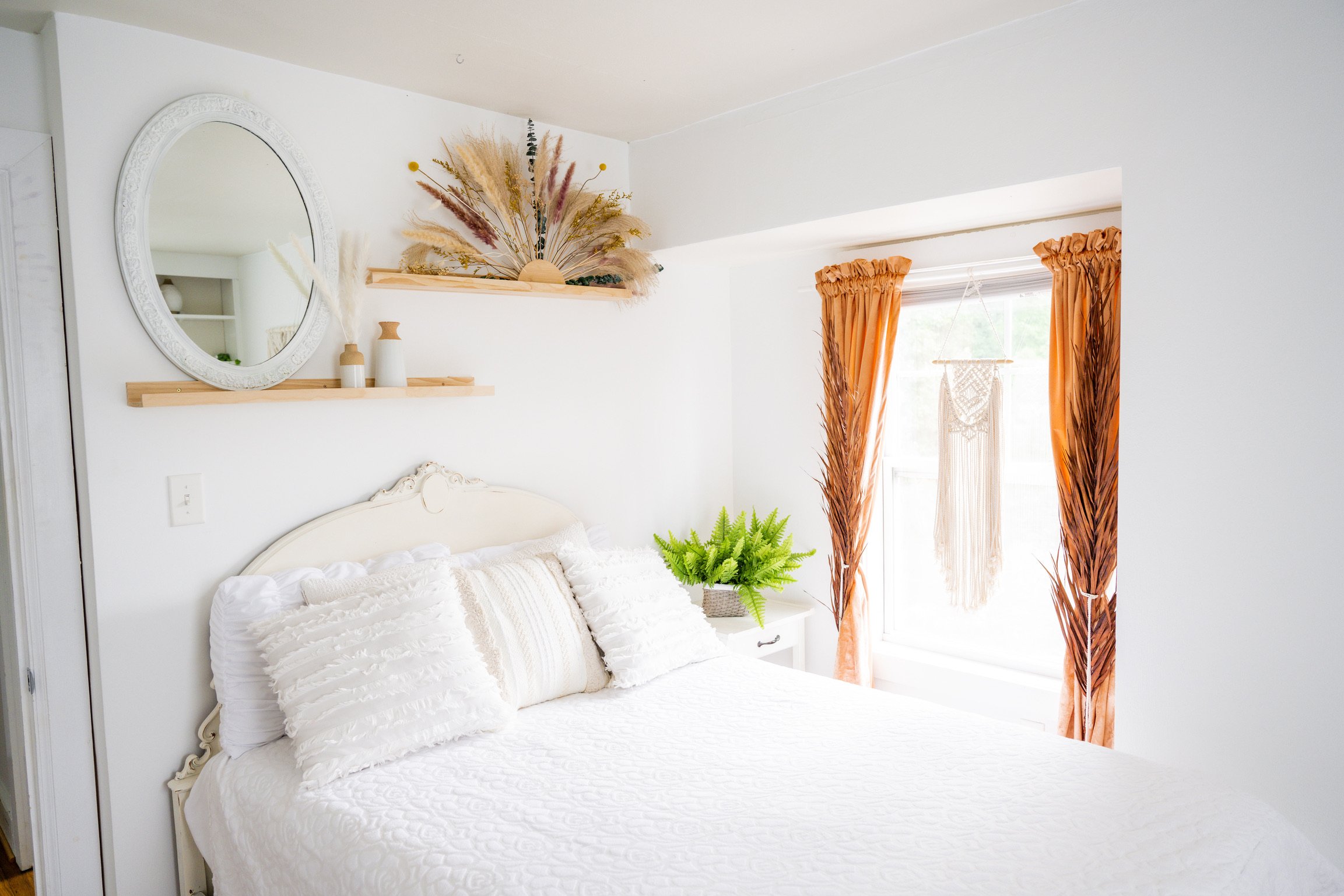 Bright airy bedroom + Commercial Portfolio + KB Design