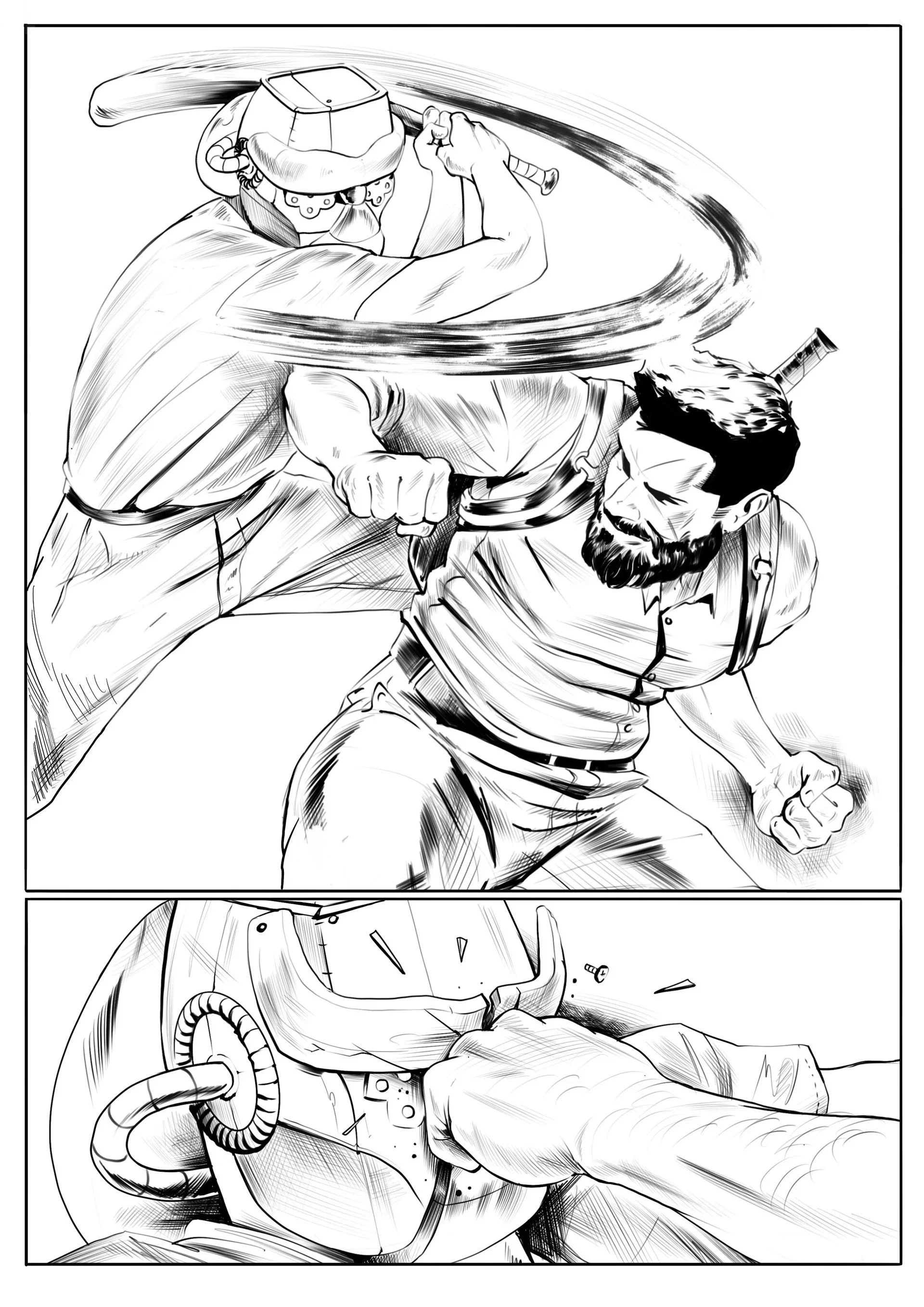 Comic page from "Brother" a project for a private client. 