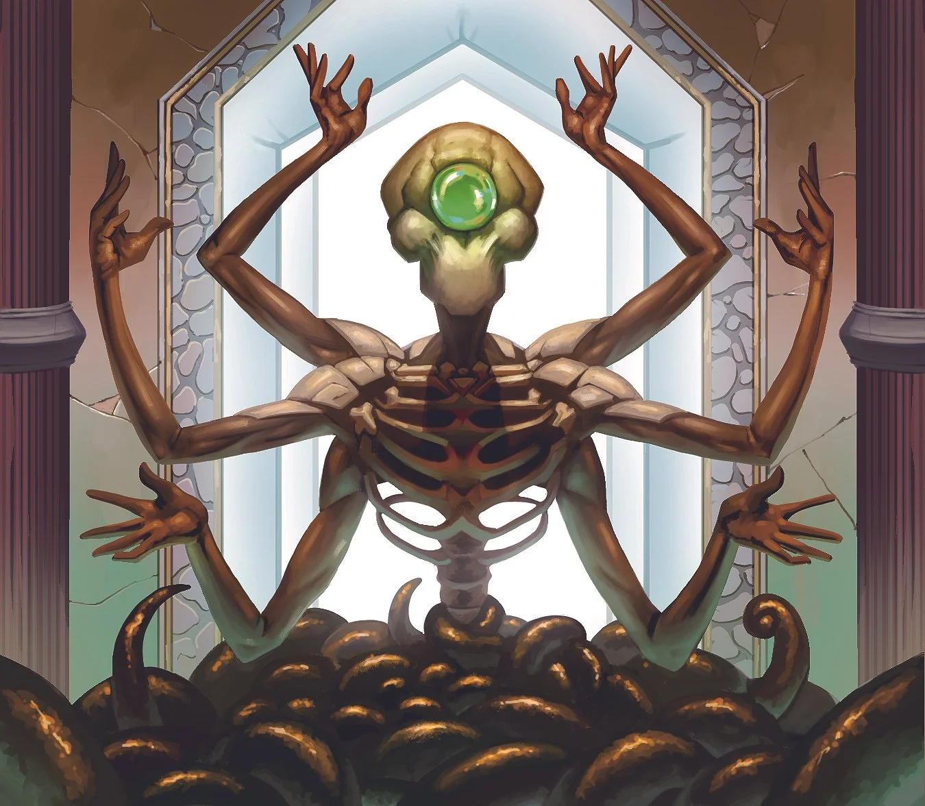 A design used for an upcoming card game "Valour Matrix" 
Digital Painting
