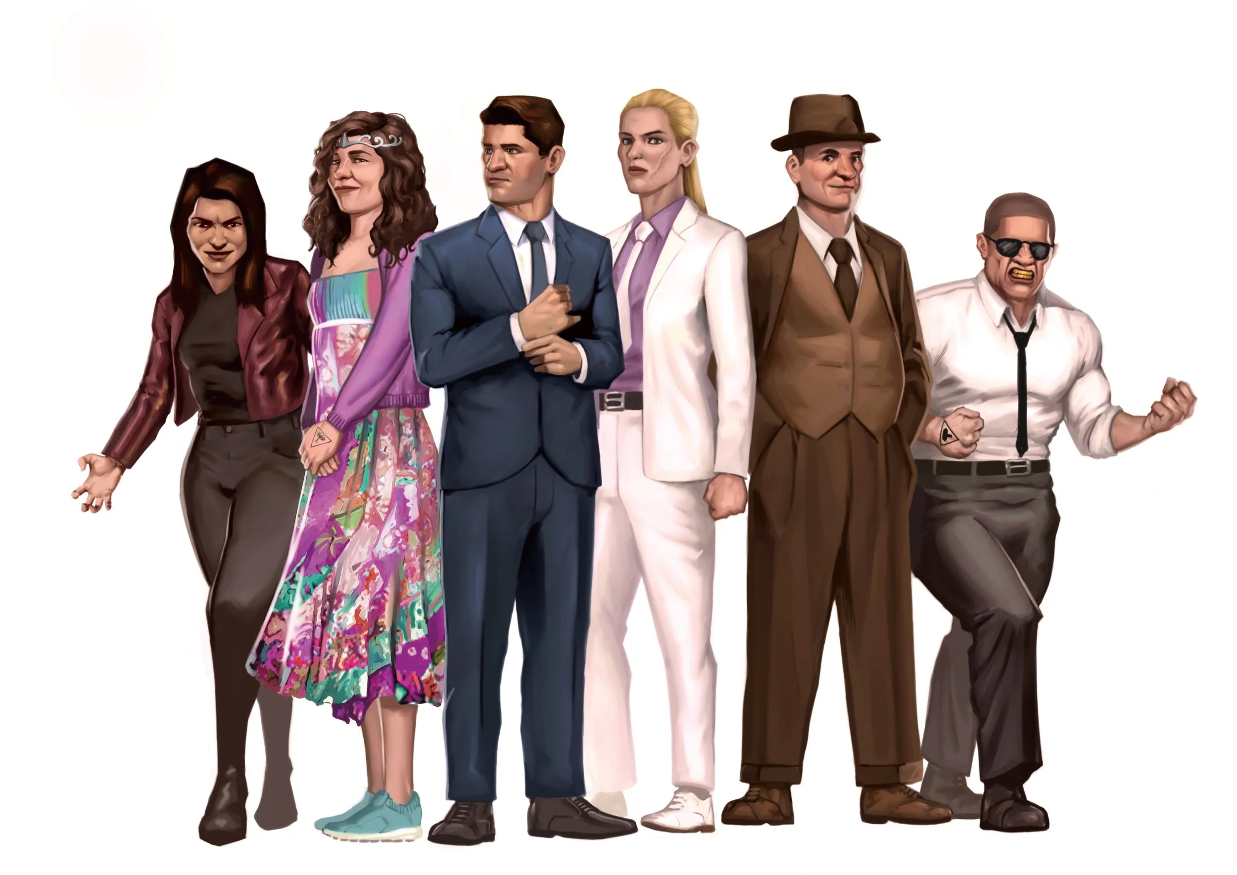 Character Art from a fantasy book series named "M.E.A Mystery Enforcement Agency" By Mr J. 
