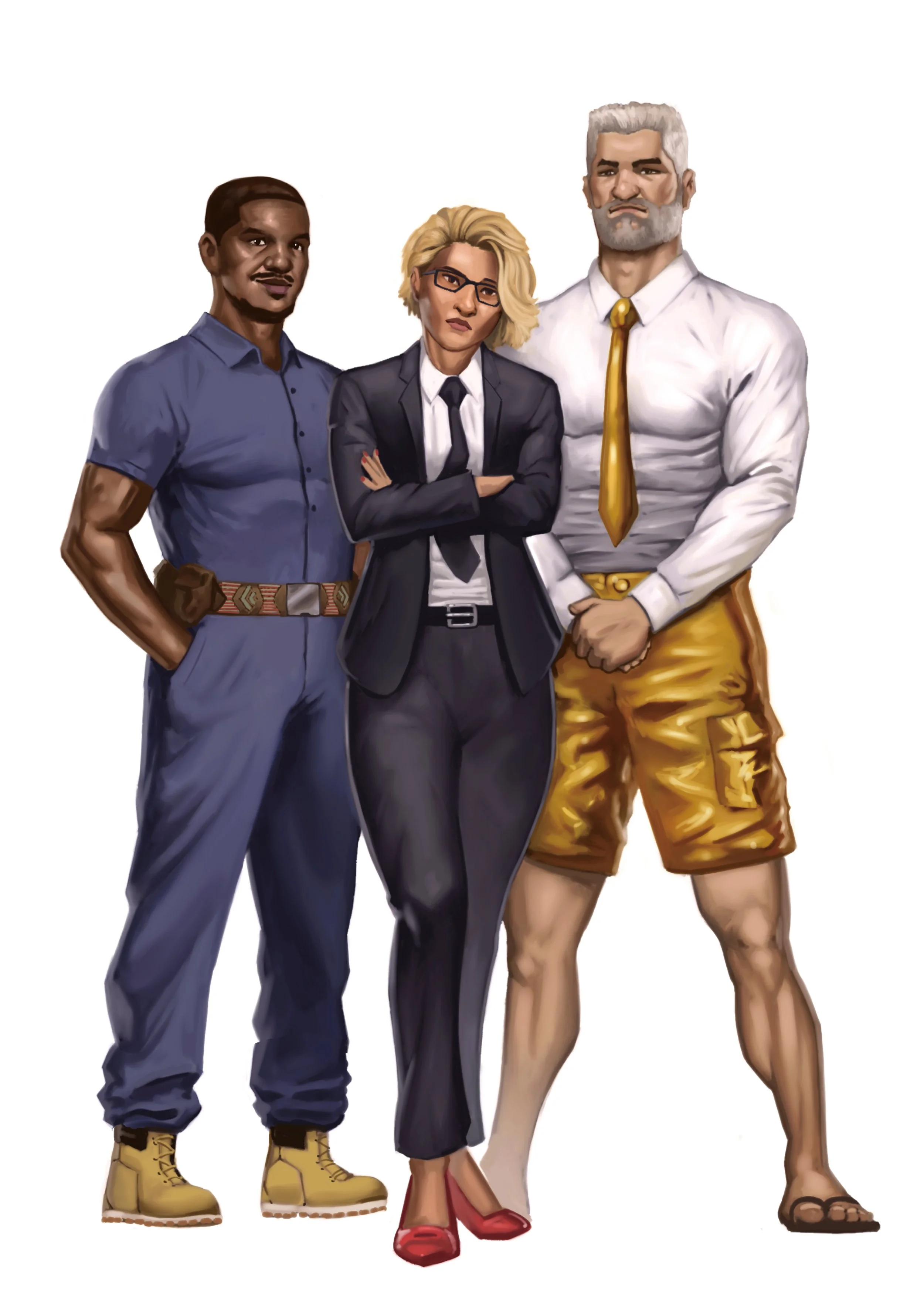 Character Art from a fantasy book series named "M.E.A Mystery Enforcement Agency" By Mr J. 

