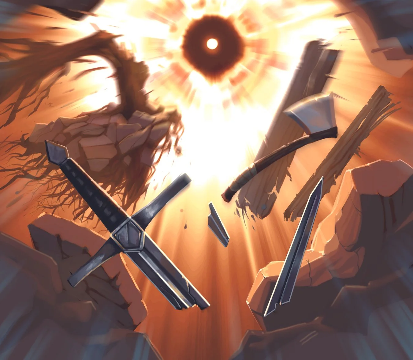 A design used for an upcoming card game "Valour Matrix" 
Digital Painting 