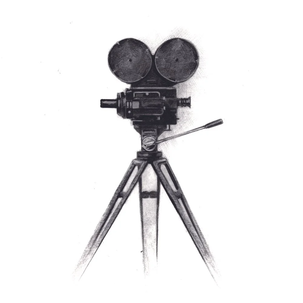 1/3 Illustrations for Puyi Optical and their 25th Anniversary Exhibition 
Charcoal and Graphite on paper 