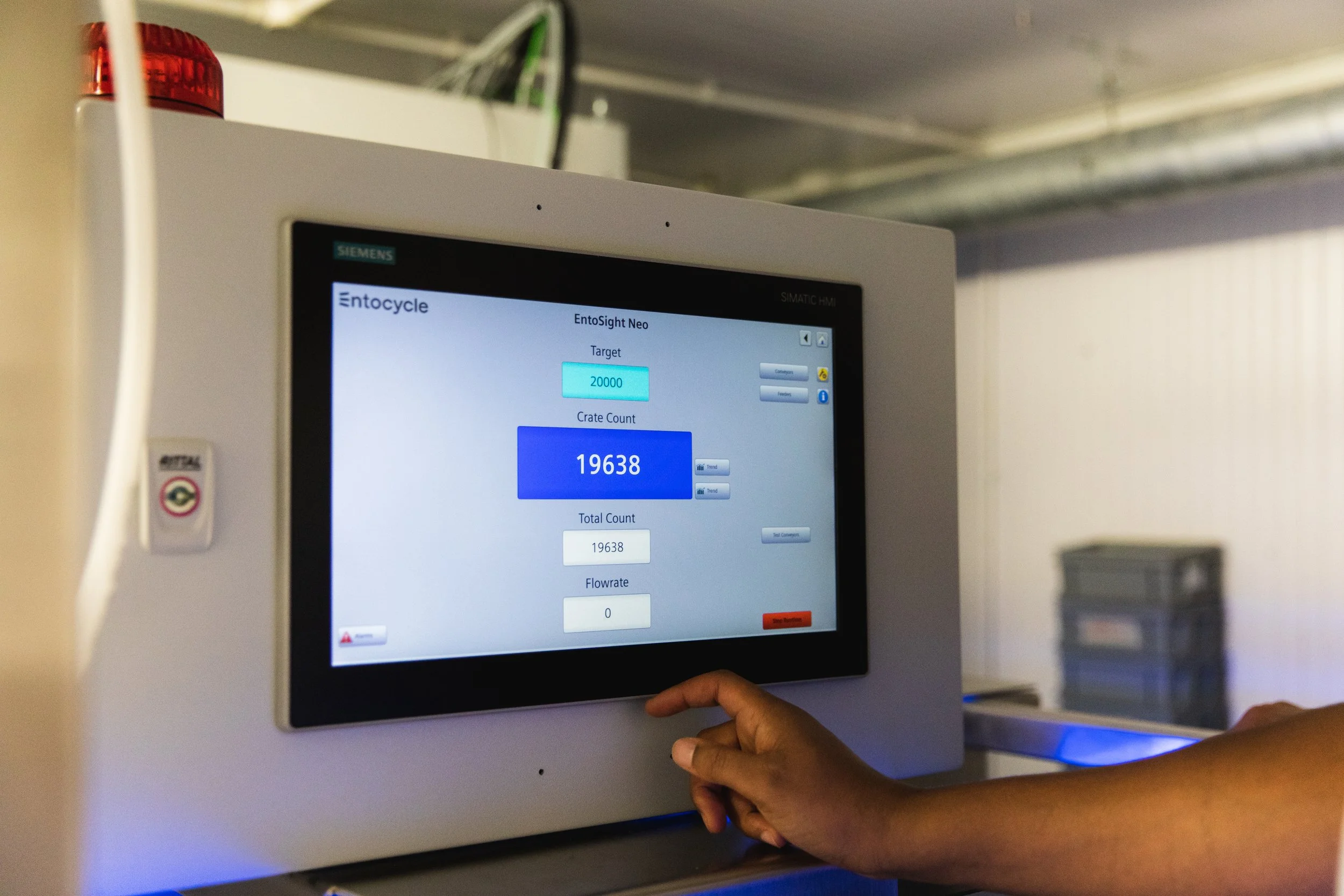 entocycle's entosight neo optical dosing for black soldier fly