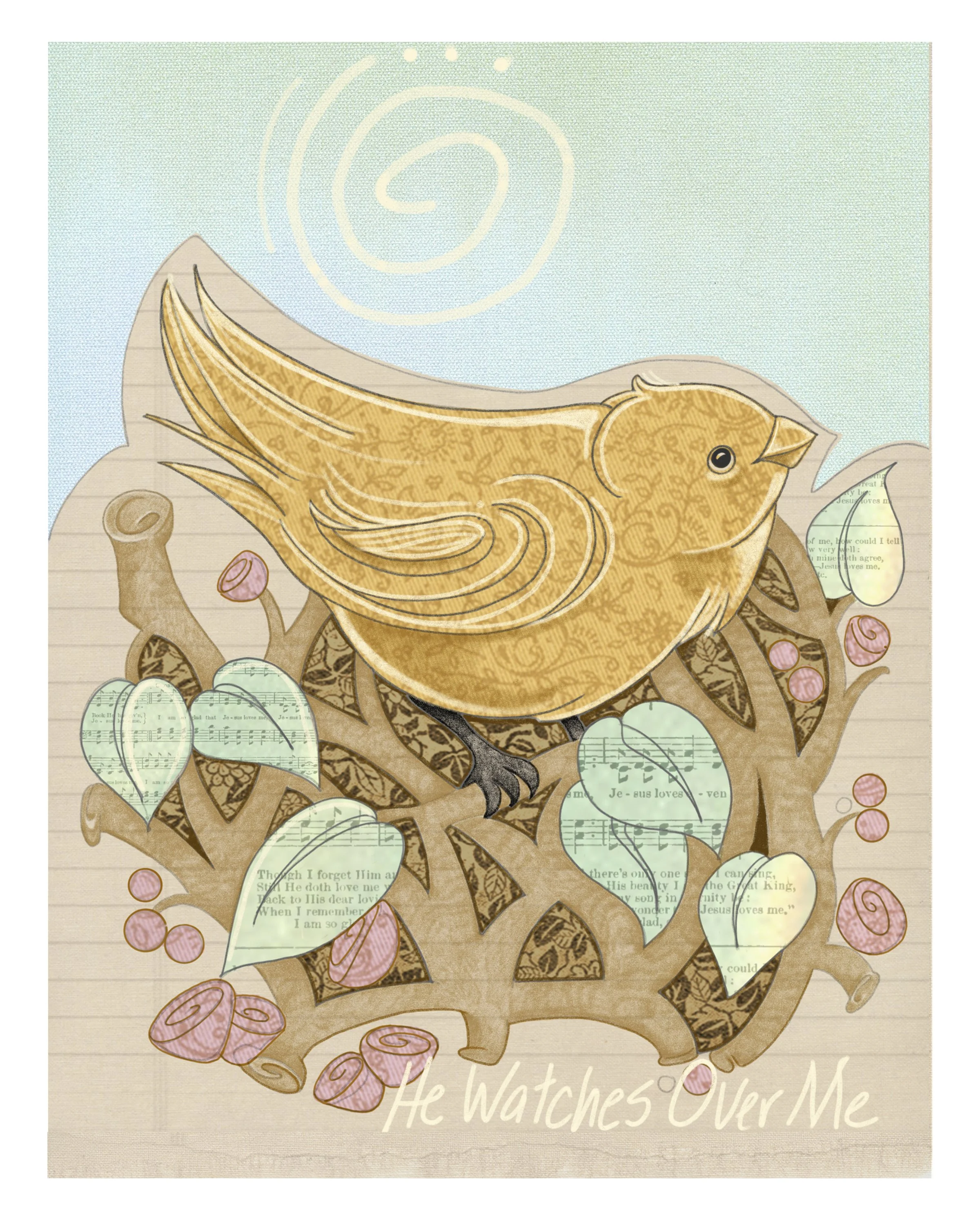 Sparrow_Yello Pattern_8x10.jpg