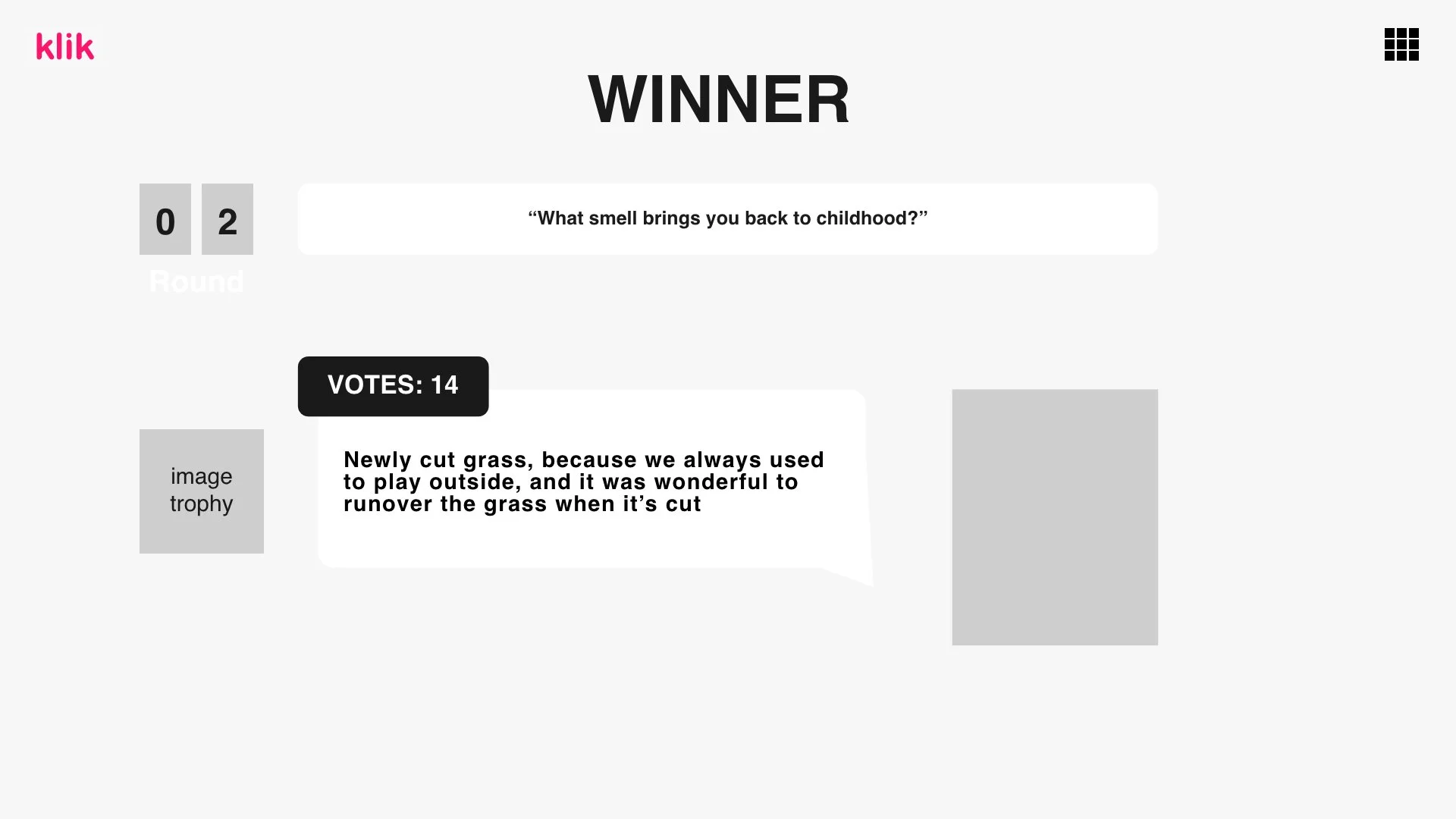 Big talk - winner revealed