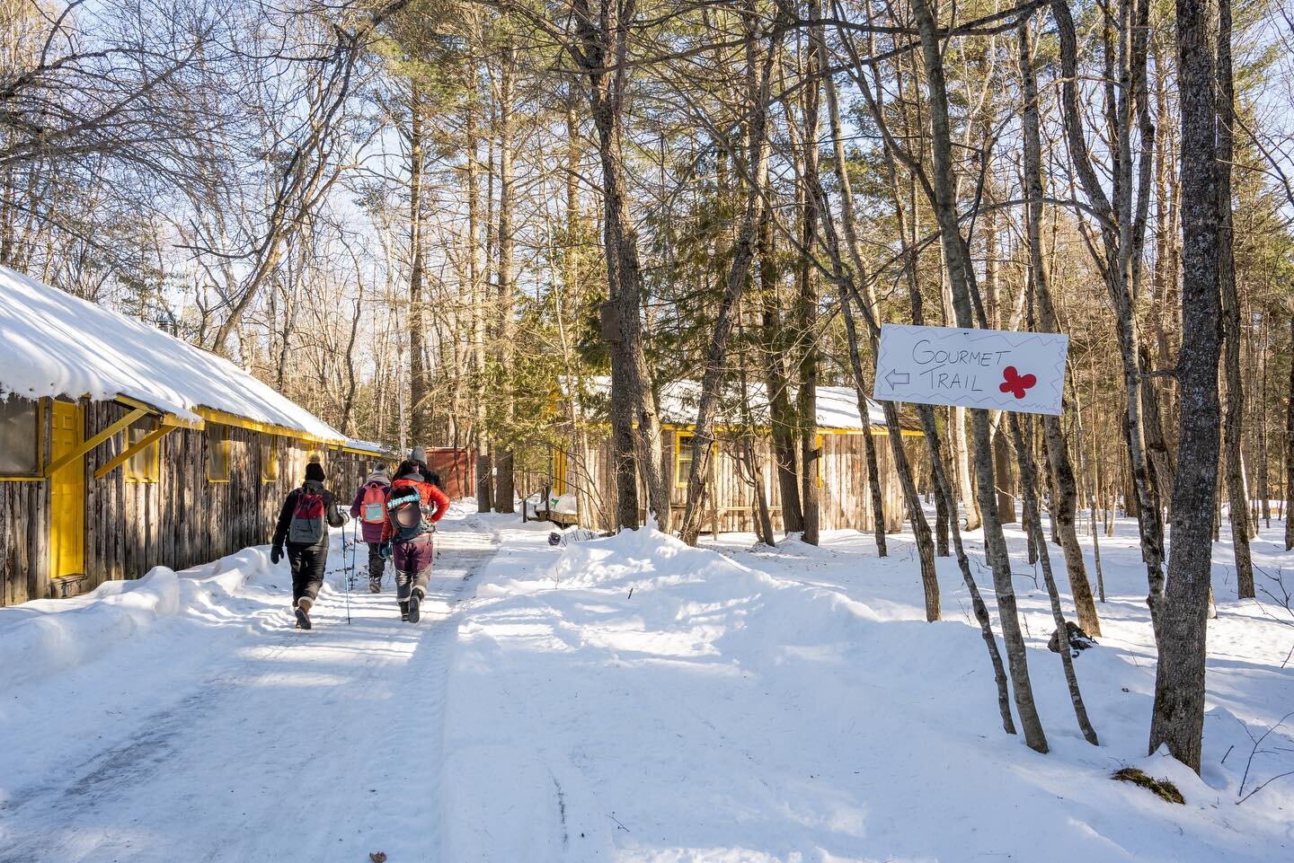 🎉 A Heartfelt Thank You to Everyone Who Joined Us at the Gourmet March&eacute;! 🍴 Despite the chilly weather and less-than-ideal snow conditions for snowshoeing, your enthusiasm and support shone through as you explored the trails with big smiles! 
