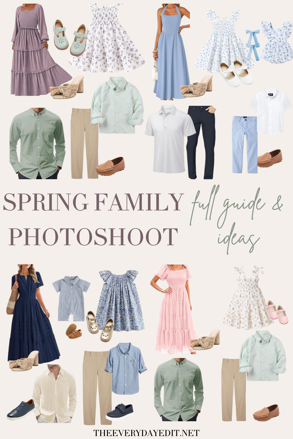 Spring Family Photo Outfit Ideas: How to Coordinate Without Matching