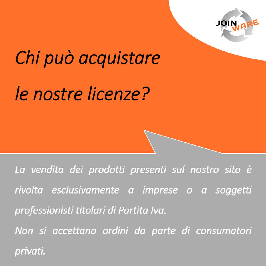 Chi può acquistare le nostre licenze?