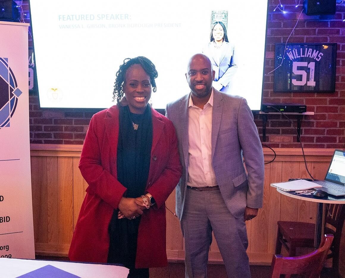 Posted @withregram &bull; @msvanessa77 Grateful to bring greetings and updates from our office to the Members of the 161st Street BID on its Annual Meeting to highlight recent accomplishments in bringing resources to our businesses in partnership wit
