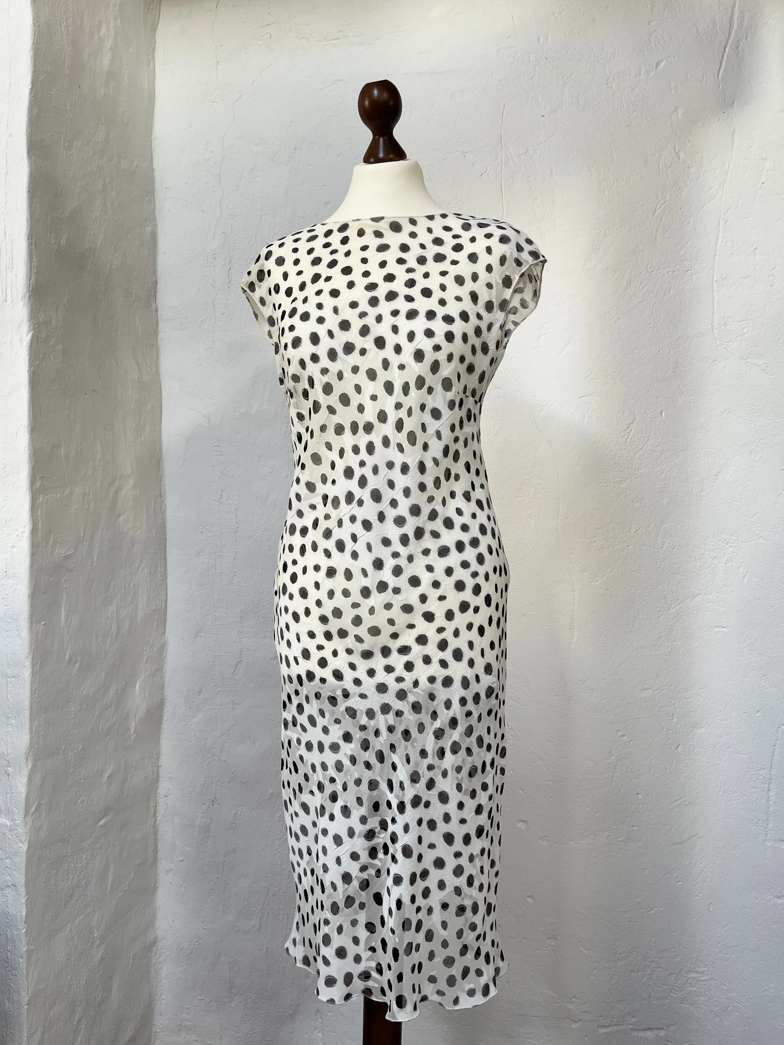 Sheer Polka Dot Midi Dress
