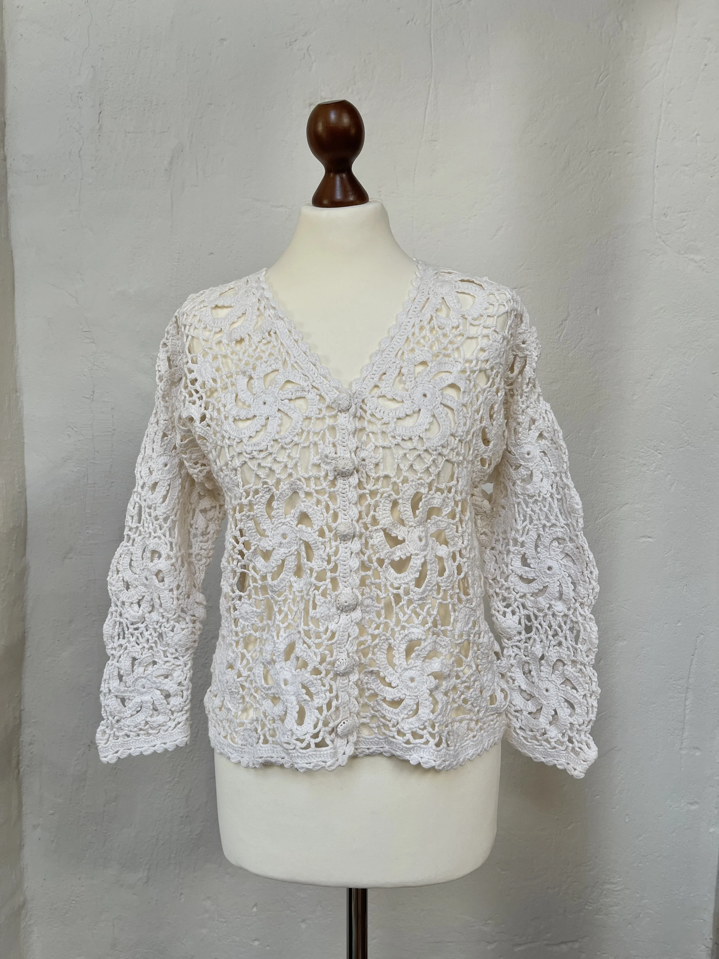 Cotton Crochet Cardigan