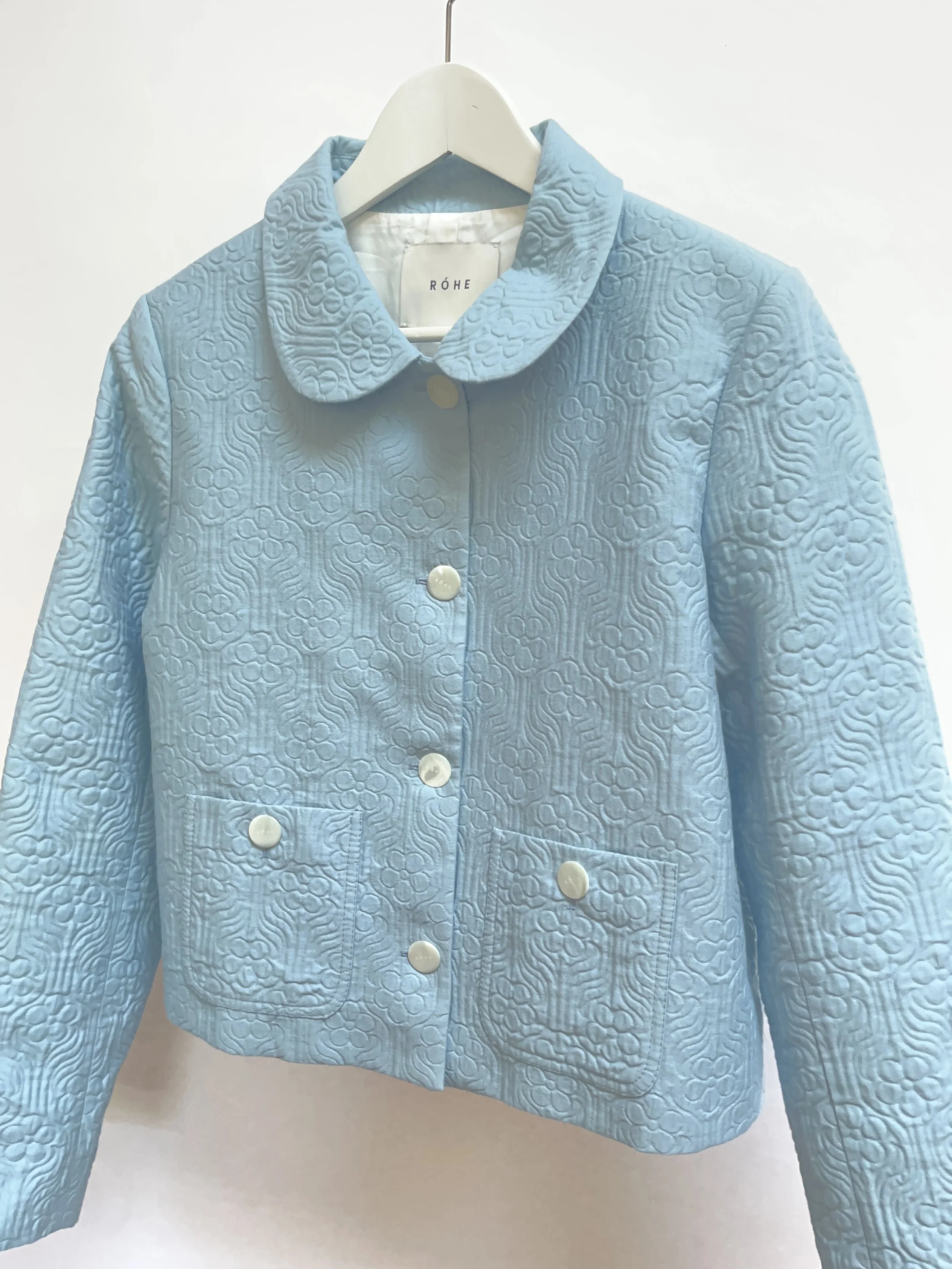 Róhe Cropped Jacquard Jacket