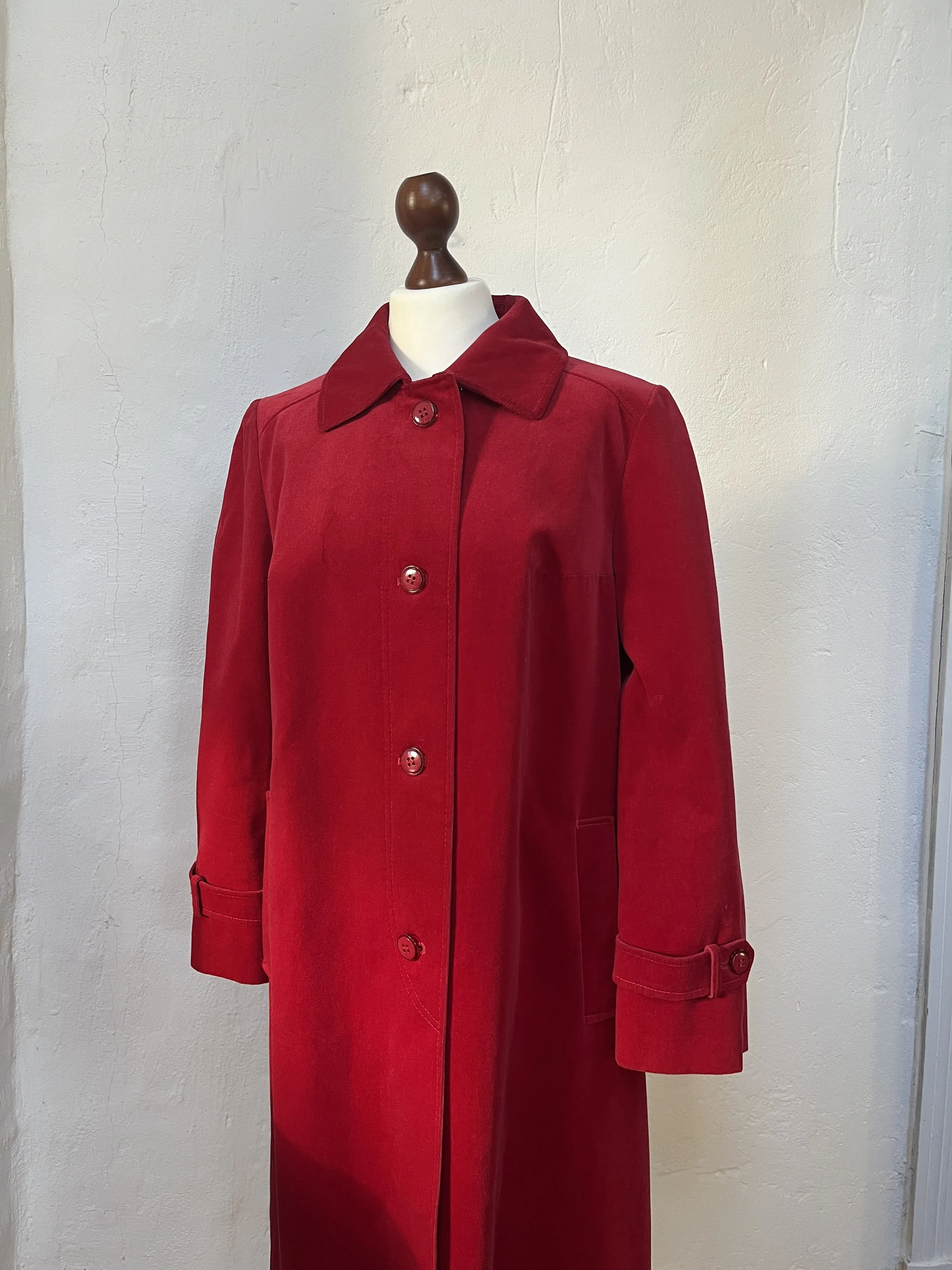 Vintage Corduroy Trench Coat