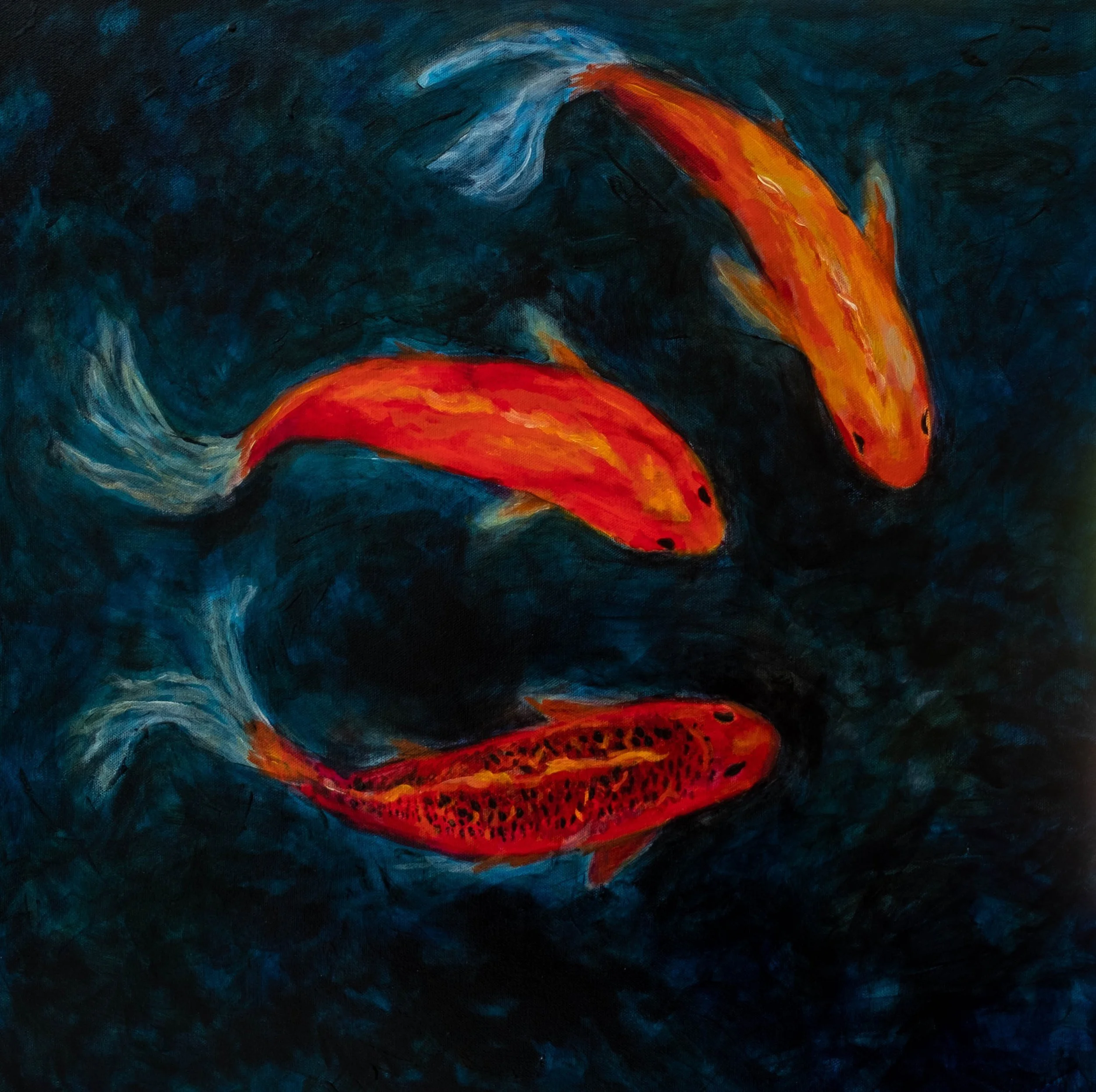 "Three Koi" by Michelle Valigursky