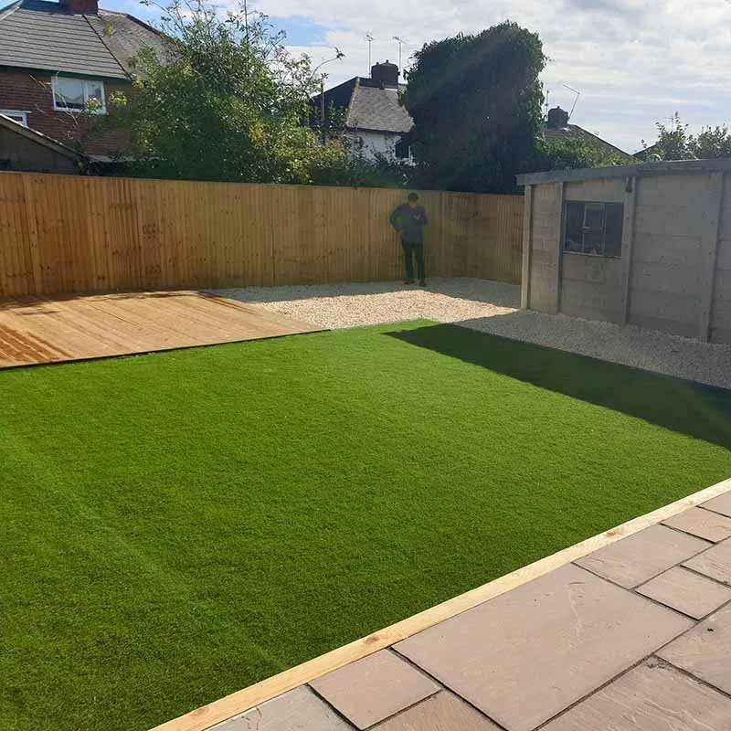 The garden and bikeshed