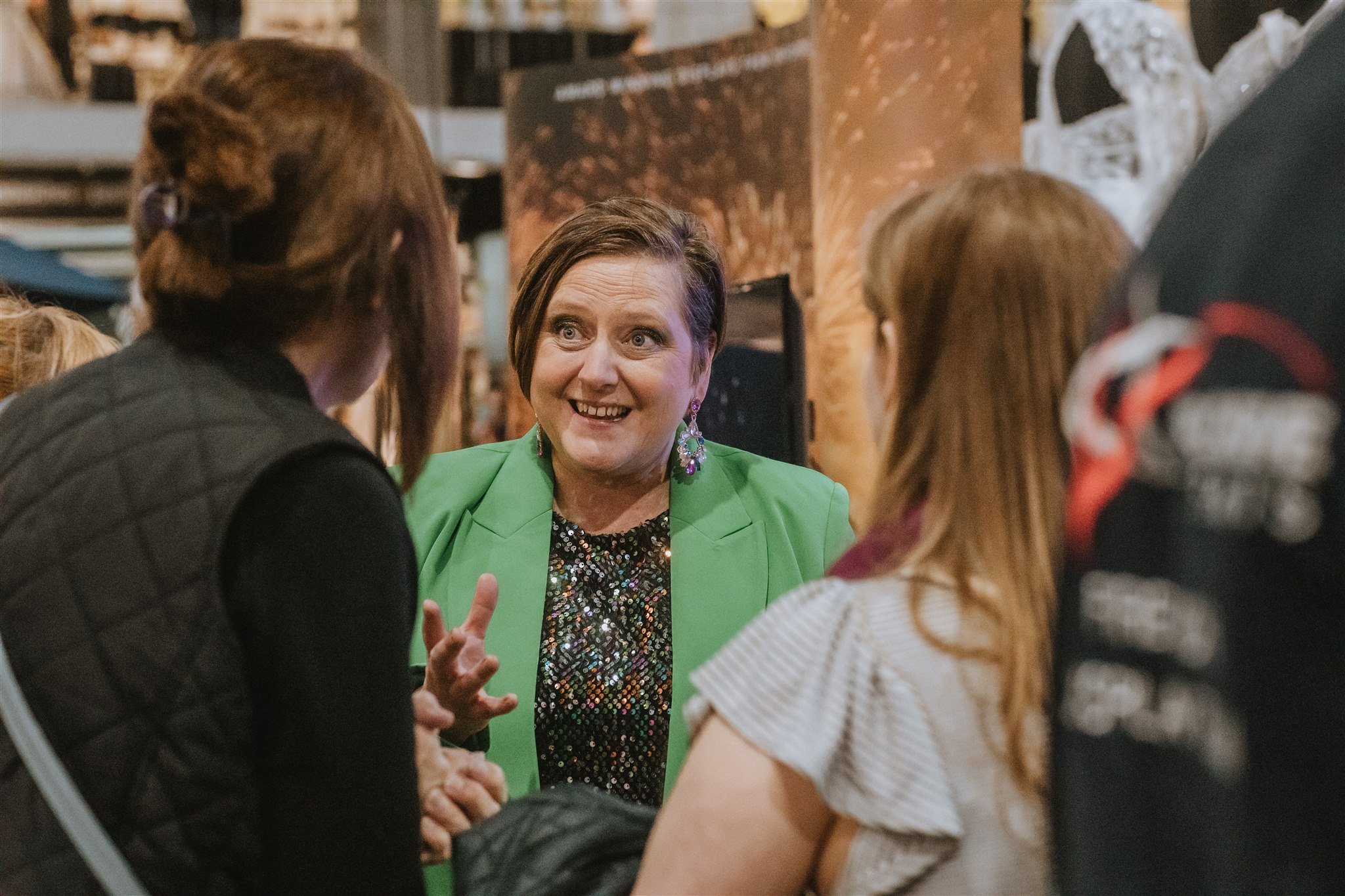 Happy faces and suppliers chatting - Jen the Celebrant at The Big Southwest Wedding Fair 