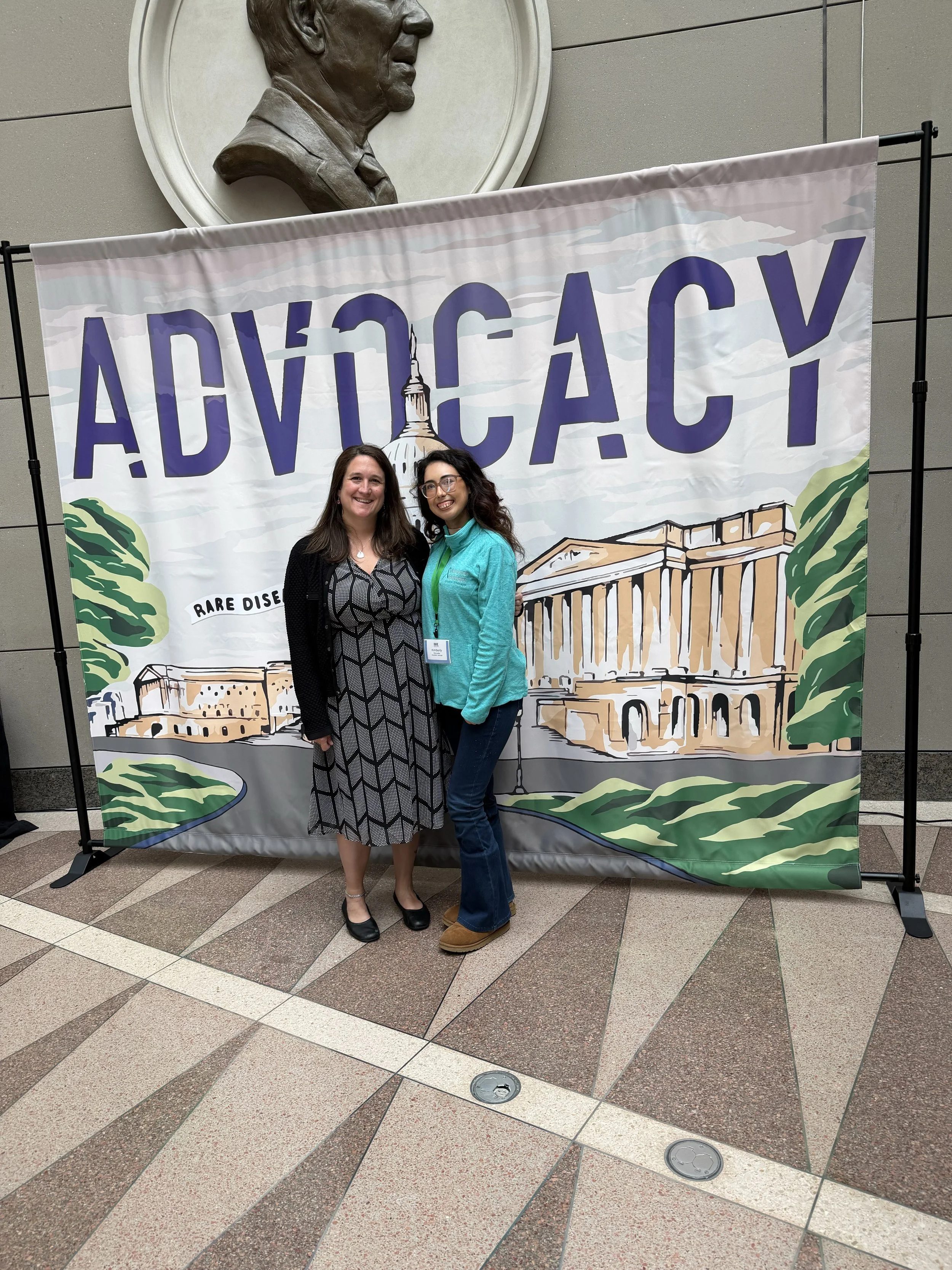 Jenn McNary and Scleroderma advocate Kim Gonzalez at the EveryLife Foundation's Rare Disease Week in 2025.