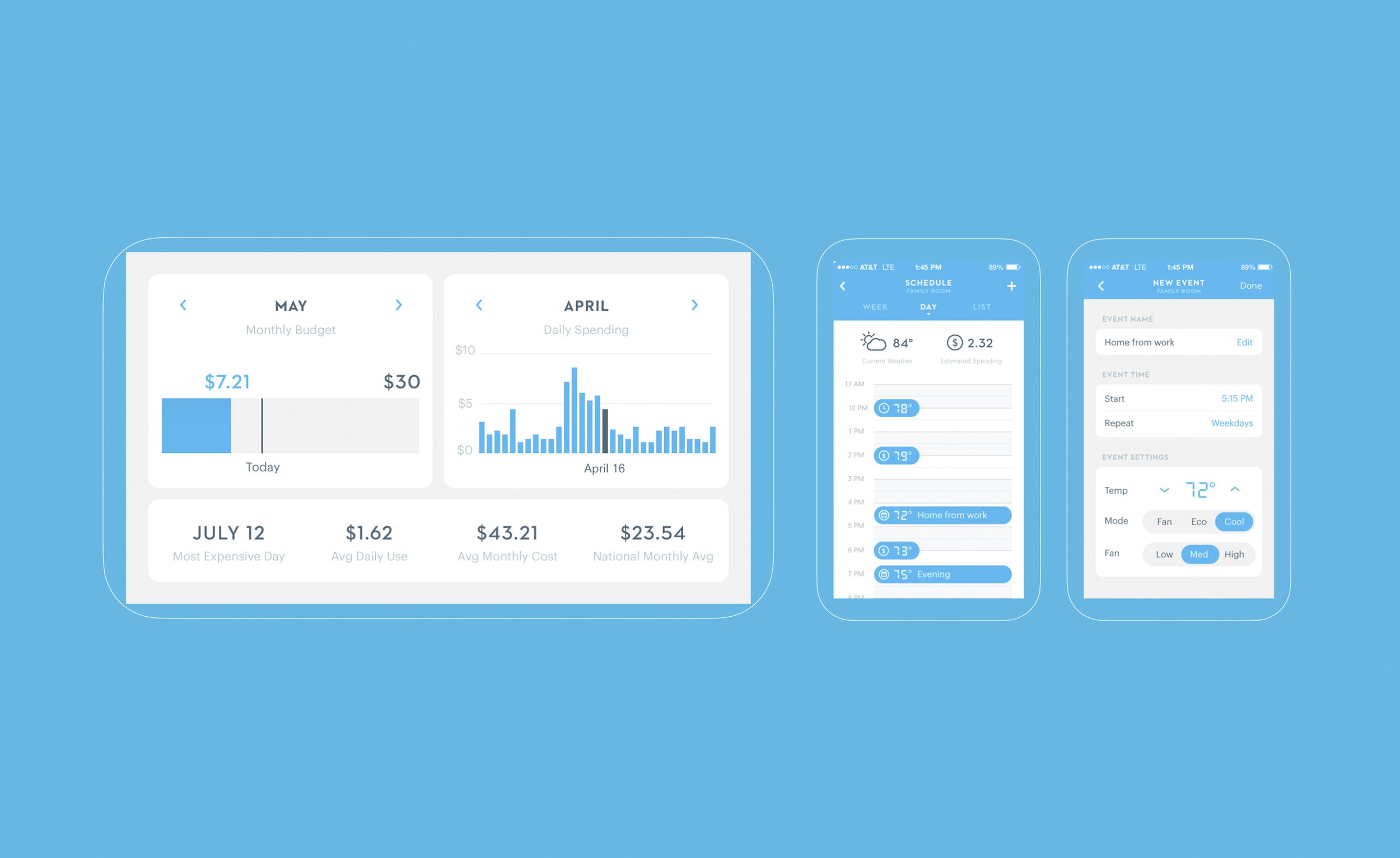 Aros App screens
